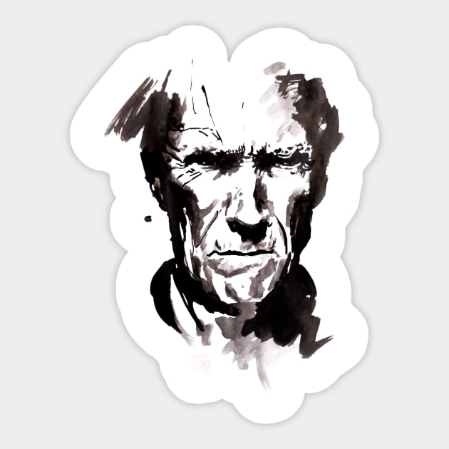 clint Sticker by pechane